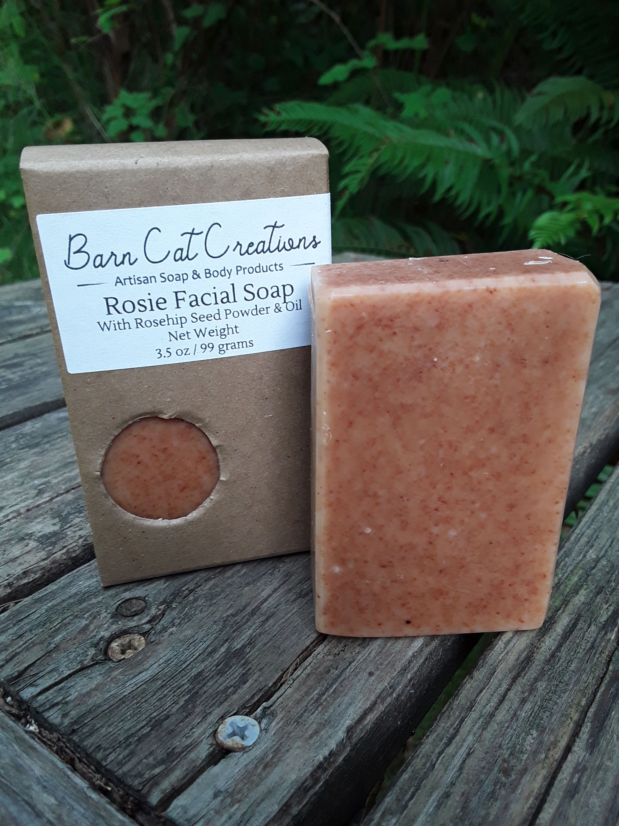 Rosie Rosehip Facial Soap for Dry Mature Skin Moisturizing - Rosetta Creative Boutique
